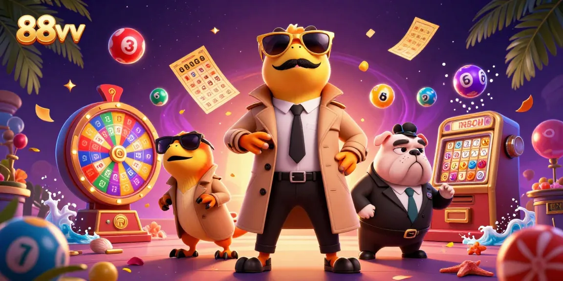 Engage with 88vv's vibrant casino scene featuring playful raptors and dynamic gaming elements.
