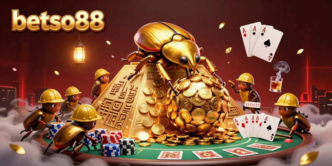 Experience thrilling gaming adventures with betso88, featuring vibrant casino elements and an energetic scene.